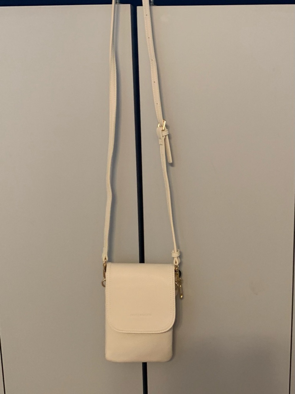 Cream Crossbody Travel Bag Multi Pocket Vegan Leather Organizer Purse NWOT - Picture 5 of 14